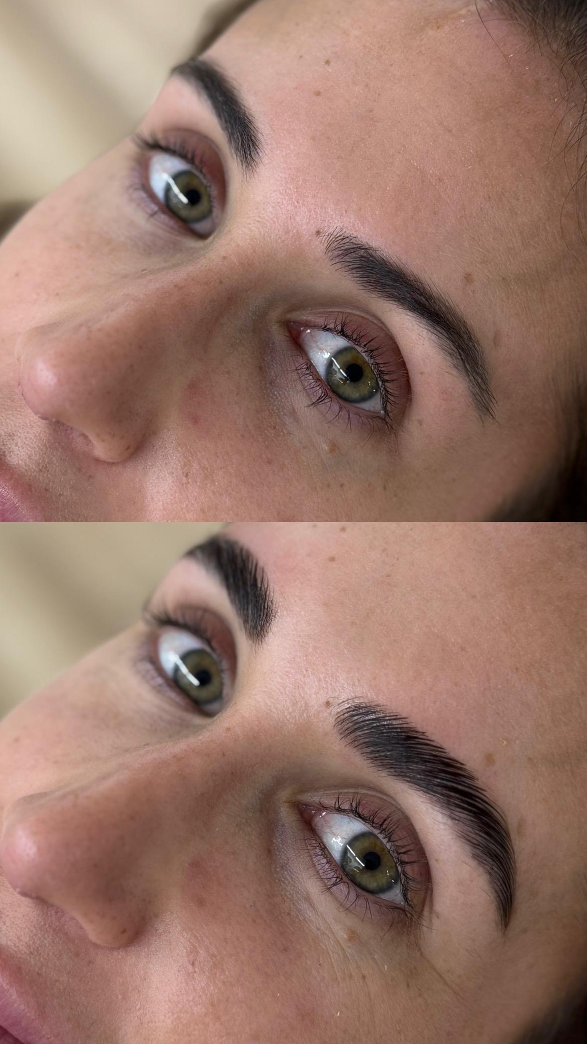 Resultado de depilación de cejas con hilo en Sevilla